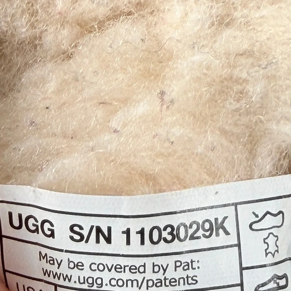 UGG Kids Classic II Back Zip Chestnut Brown Suede Sheepskin Boots Size 13